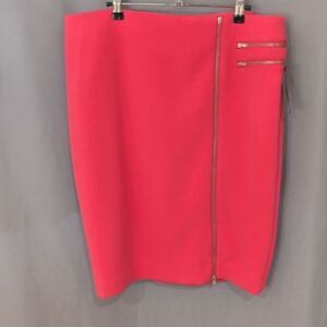 Worthington Pink Zippered Skirt NWT